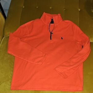 Ralph Lauren Coral Quarter-Zip Pullover